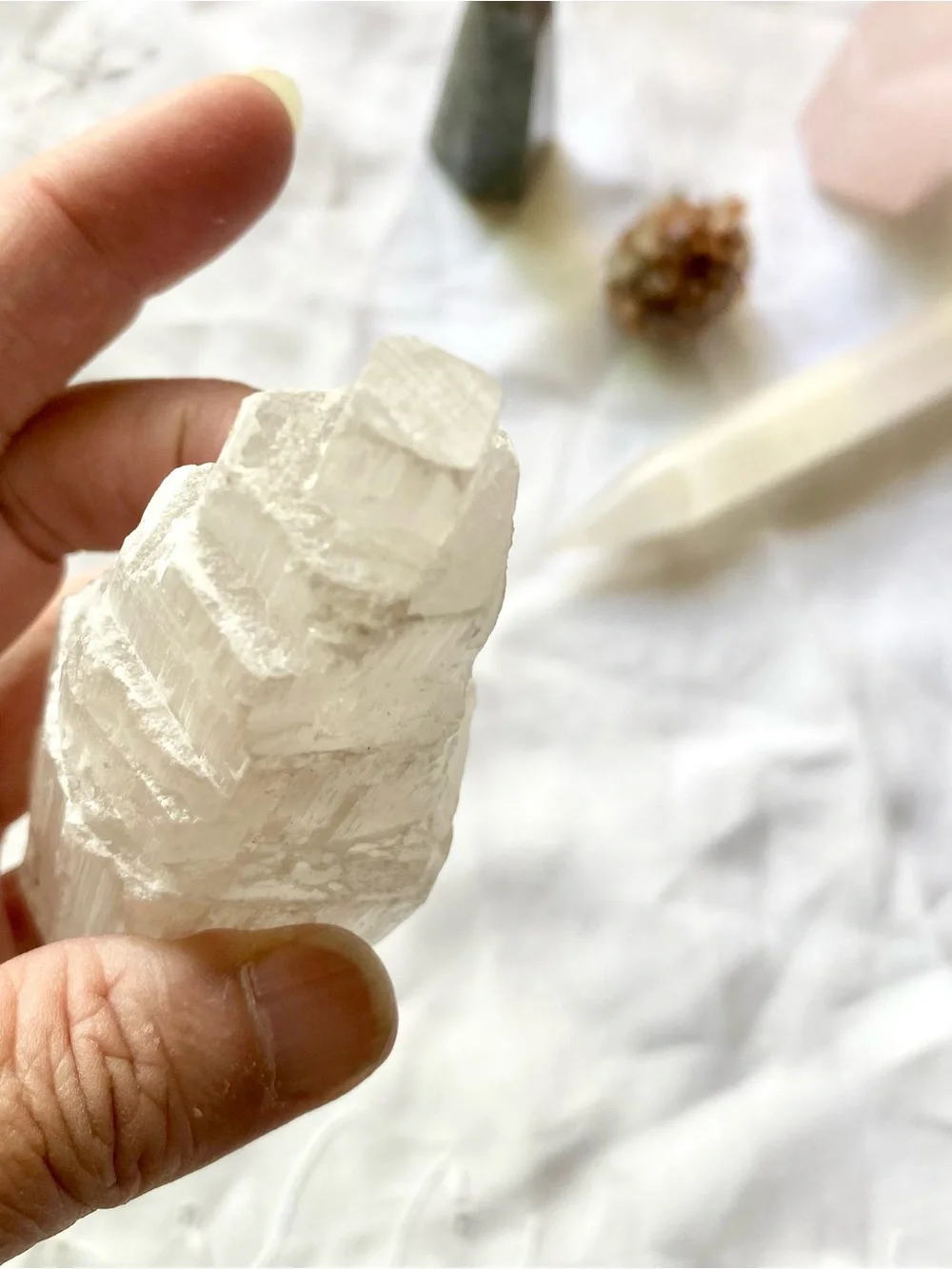 Crystal set curated hand